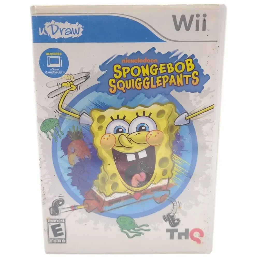 SpongeBob SquigglePants uDraw Wii Video Game Nickelodeon